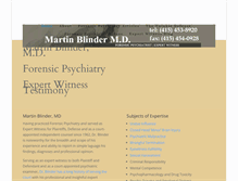 Tablet Screenshot of martinblindermd.com